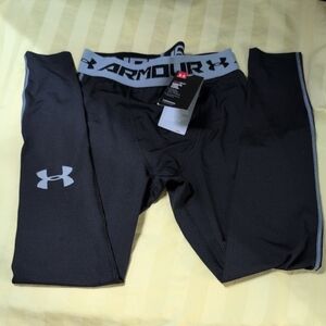 Under Armour Black and Gray Athletic Leggings
